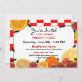 PICNIC/MULTI-DOELEINDE PARTIJINVITATIE KAART (Achterkant)