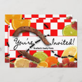 PICNIC/MULTI-DOELEINDE PARTIJINVITATIE KAART (Voorkant / Achterkant)