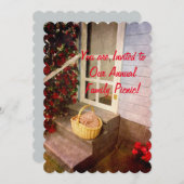 Picnic nodigt uit - uw aangepaste uitnodigingen va (Voorkant / Achterkant)