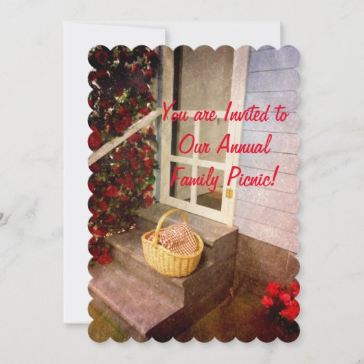 Picnic nodigt uit - uw aangepaste uitnodigingen va (Voorkant)