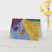 Picnic op de strand kaart (Gele Bloem)