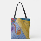 Picnic op de strand tote bag (Achterkant)