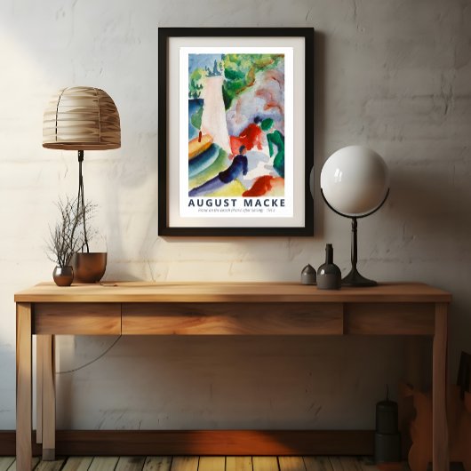 Picnic op het strand van August Macke Poster