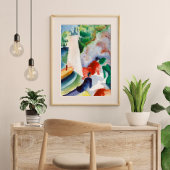 Picnic op het strand van August Macke Poster