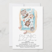 Picnic op het strand Vrijgezellenfeest Kaart (Voorkant)