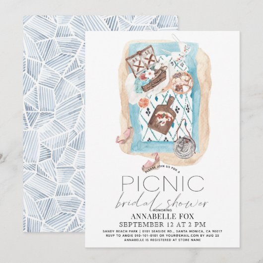 Picnic op het strand Vrijgezellenfeest Kaart (Voorkant / Achterkant)