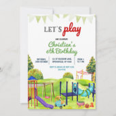 Picnic Outdoor Park Speeltuin Kids Verjaardag Kaart (Voorkant)