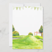 Picnic Outdoor Park Speeltuin Kids Verjaardag Kaart (Achterkant)