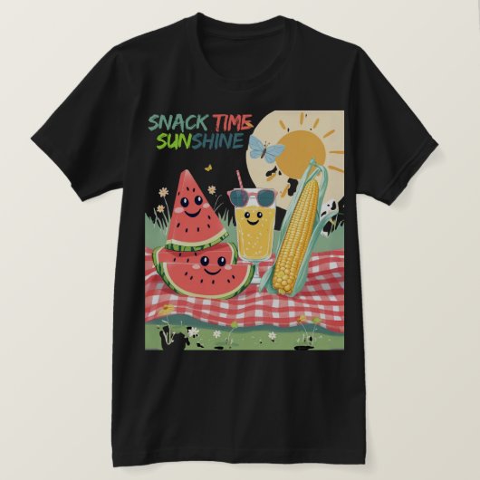 Picnic Pals – Summer Snack Squad T-shirt (Design voorkant)