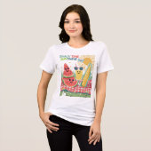 Picnic Pals – Zomer Snack Team Tri-Blend Shirt (Voorkant volledig)