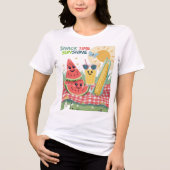 Picnic Pals – Zomer Snack Team Tri-Blend Shirt (Voorkant)