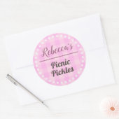 Picnic Pickles Ronde Sticker (Envelop)