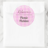 Picnic Pickles Ronde Sticker (Tas)