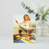 Picnic Pin-up Briefkaart (Staand voorkant)