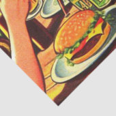 Picnic Retro Comics Tissuepapier (Detail)