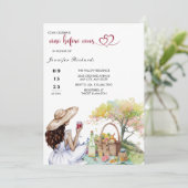 Picnic | Rustisch Vrijgezellenfeest Kaart (Staand voorkant)