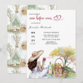 Picnic | Rustisch Vrijgezellenfeest Kaart (Voorkant / Achterkant)