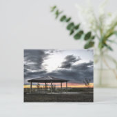Picnic Shelter op zonsopgang Briefkaart (Staand voorkant)