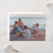 Picnic Snack on the Beach (Italiaanse zeevoelige s Kaart (Voorkant / Achterkant in situ)