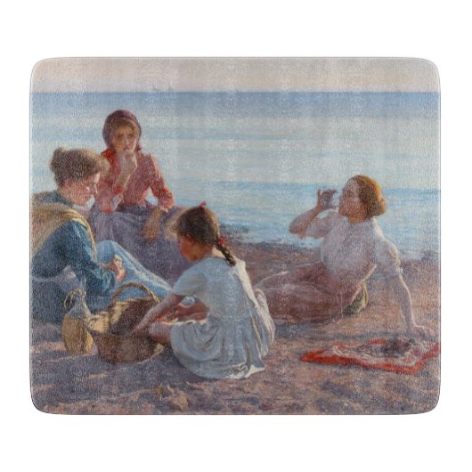 Picnic Snack on the Beach (Italiaanse zeevoelige s Snijplank (Voorkant)