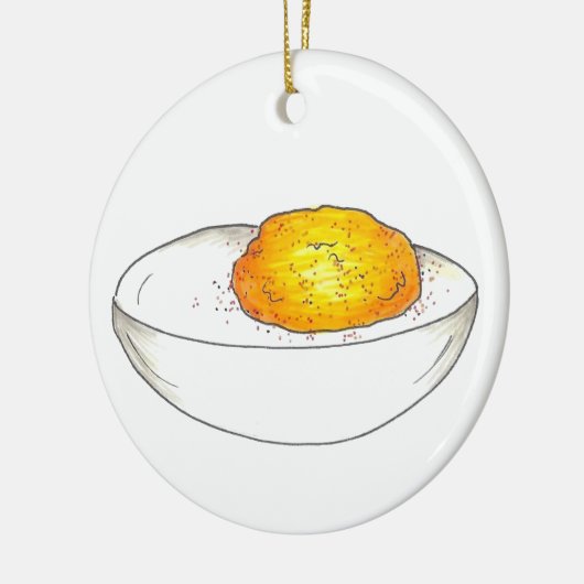 Picnic Style Deviled Pickled Egg Keramisch Ornament (Links)