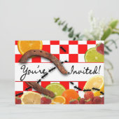 PICNIC/SUMMER-PARTIJINVITATIE KAART (Staand voorkant)