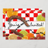 PICNIC/SUMMER-PARTIJINVITATIE KAART (Voorkant / Achterkant)