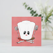 Picnic-tabel met Chef-Pet en BBQ-tools Kaart (Staand voorkant)