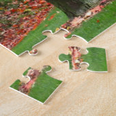 Picnic Table Custom Jigzaag Puzzle Legpuzzel (Zijkant)
