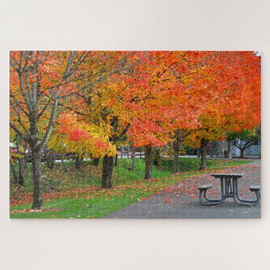 Picnic Table Custom Jigzaag Puzzle Legpuzzel (Horizontaal)