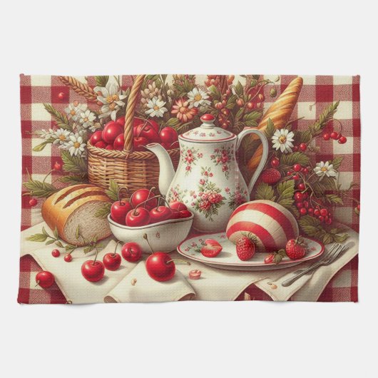 Picnic Table kitchen towel Theedoek (Horizontaal)