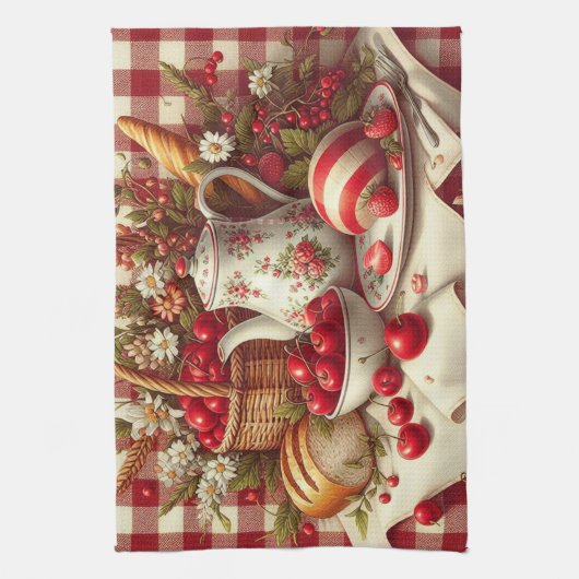 Picnic Table kitchen towel Theedoek (Verticaal)