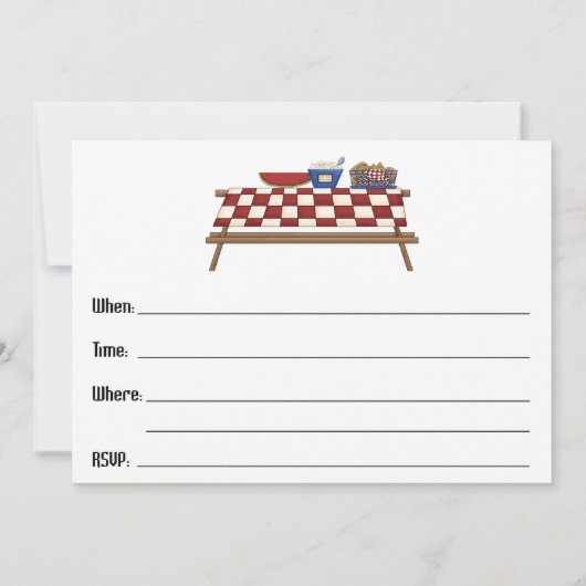 Picnic Uitnodiging (Achterkant)