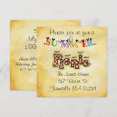 Picnic-uitnodiging Kaart (Voorkant / Achterkant)