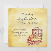 Picnic-uitnodiging Kaart (Achterkant)