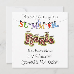 Picnic-uitnodiging Kaart