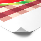 picnic watermeloen vectorafbeelding poster (Hoek)