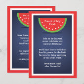 Picnic Watermelon 4 juli 2010 Kaart (Voorkant / Achterkant)