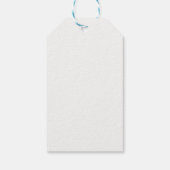 Picnick Gingham Baby-Q Favor Geschenklabels Cadeaulabel (Achterkant)