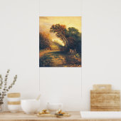 Picnickers en Donkeys Joseph Paul Fine Art Poster (Keuken)