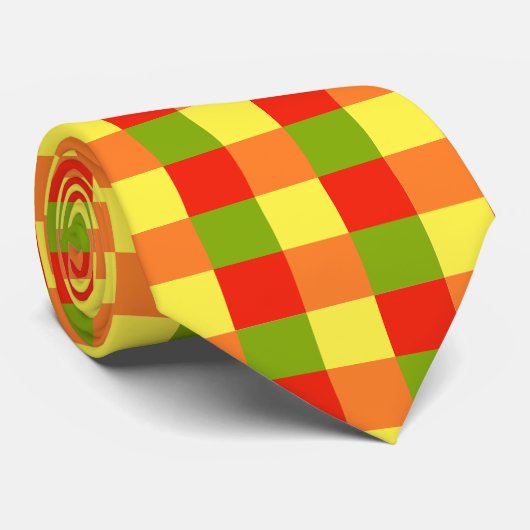 Picnjetijd gecontroleerd stropdas (Opgerold)