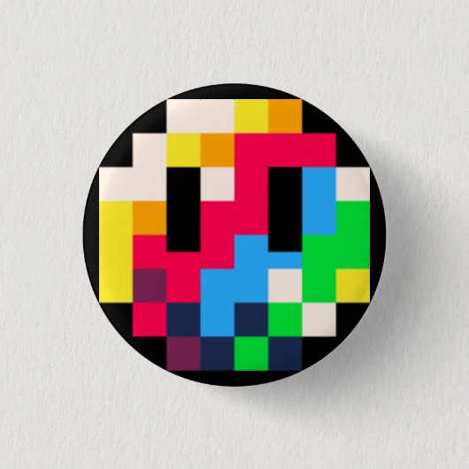Pico-8 regenboogschuim Button (Voorkant)