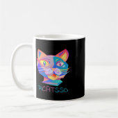Pico Art Funny Abstract Cat Koffiemok (Links)