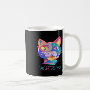 Pico Art Funny Abstract Cat Koffiemok