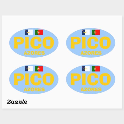 Pico* Azoren Europese stijl Sticker (Vel)