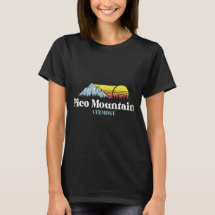 Pico berg Vermont skiën snowboarden wandeltocht T-shirt
