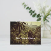 Pico Cão Grande - São Tomé und Príncipe Briefkaart (Staand voorkant)