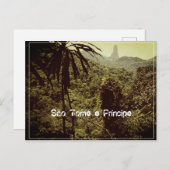 Pico Cão Grande - São Tomé und Príncipe Briefkaart (Voorkant / Achterkant)