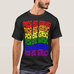 Pico de Gayo LGBT Gay Lesbische Pride Voor Mannen  T-shirt