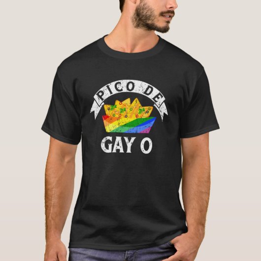Pico de Gayo Month Human Rights Proud Ally Queer L T-shirt (Voorkant)